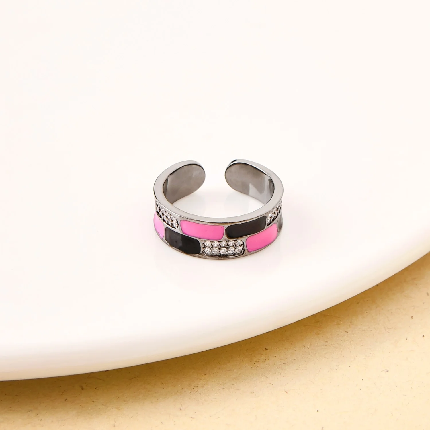 Tile Pattern Twinkling Ring - Image 5