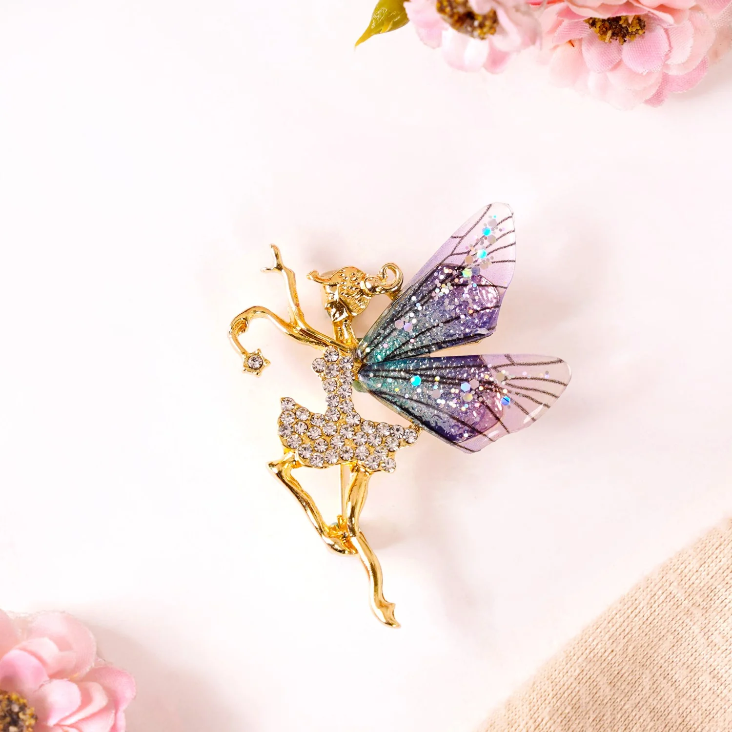 Tinkerbell Fairy Brooch Pin