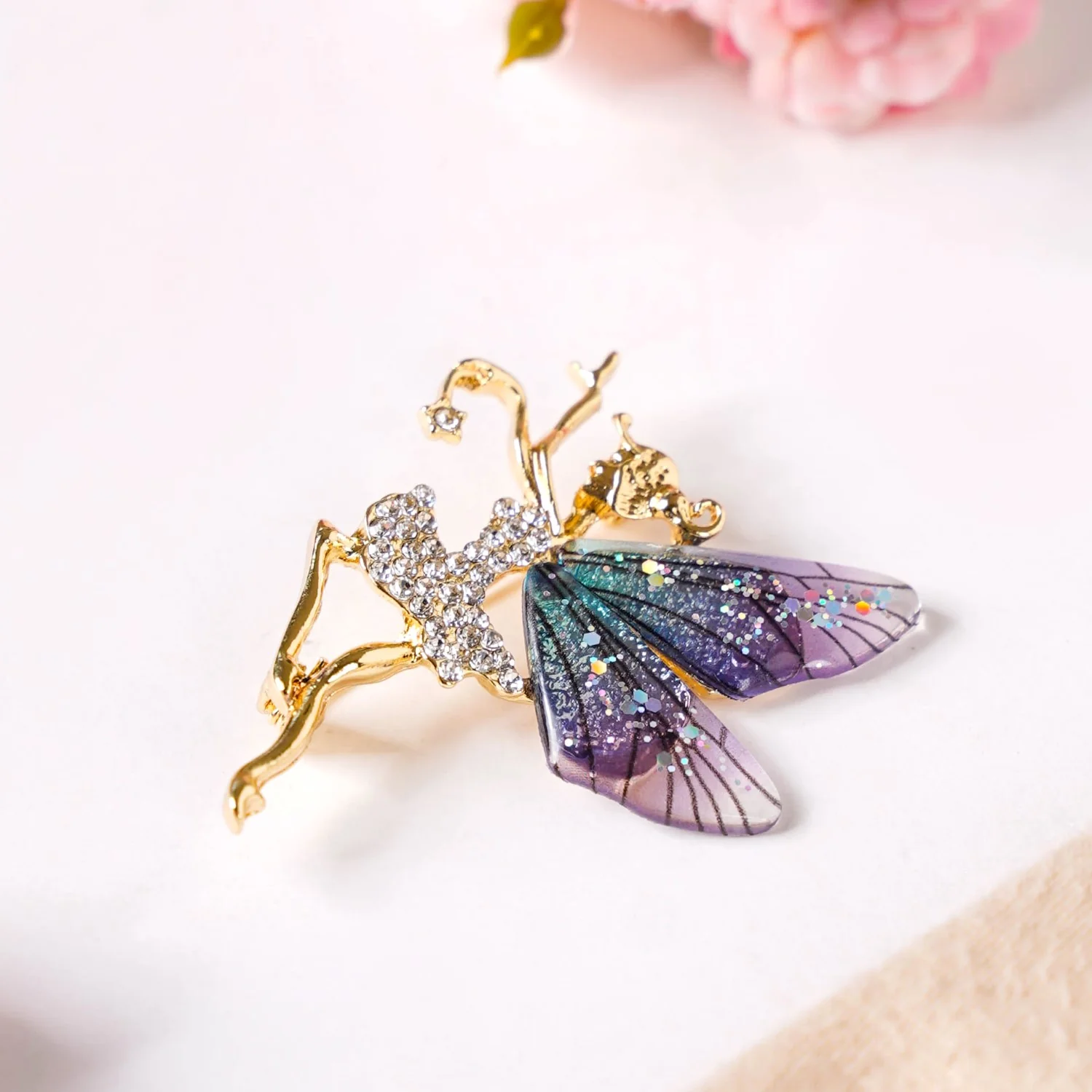 Tinkerbell Fairy Brooch Pin - Image 6