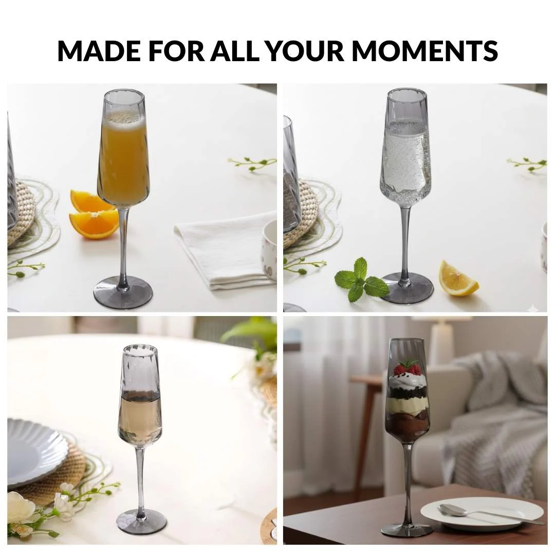 Tinted Champagne Glass Set Of 2 240ml - Image 6