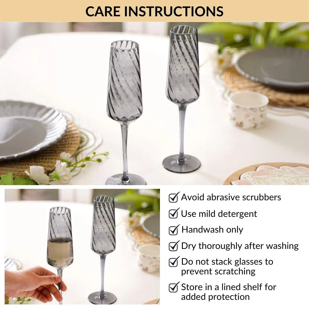 Tinted Champagne Glass Set Of 2 240ml - Image 8