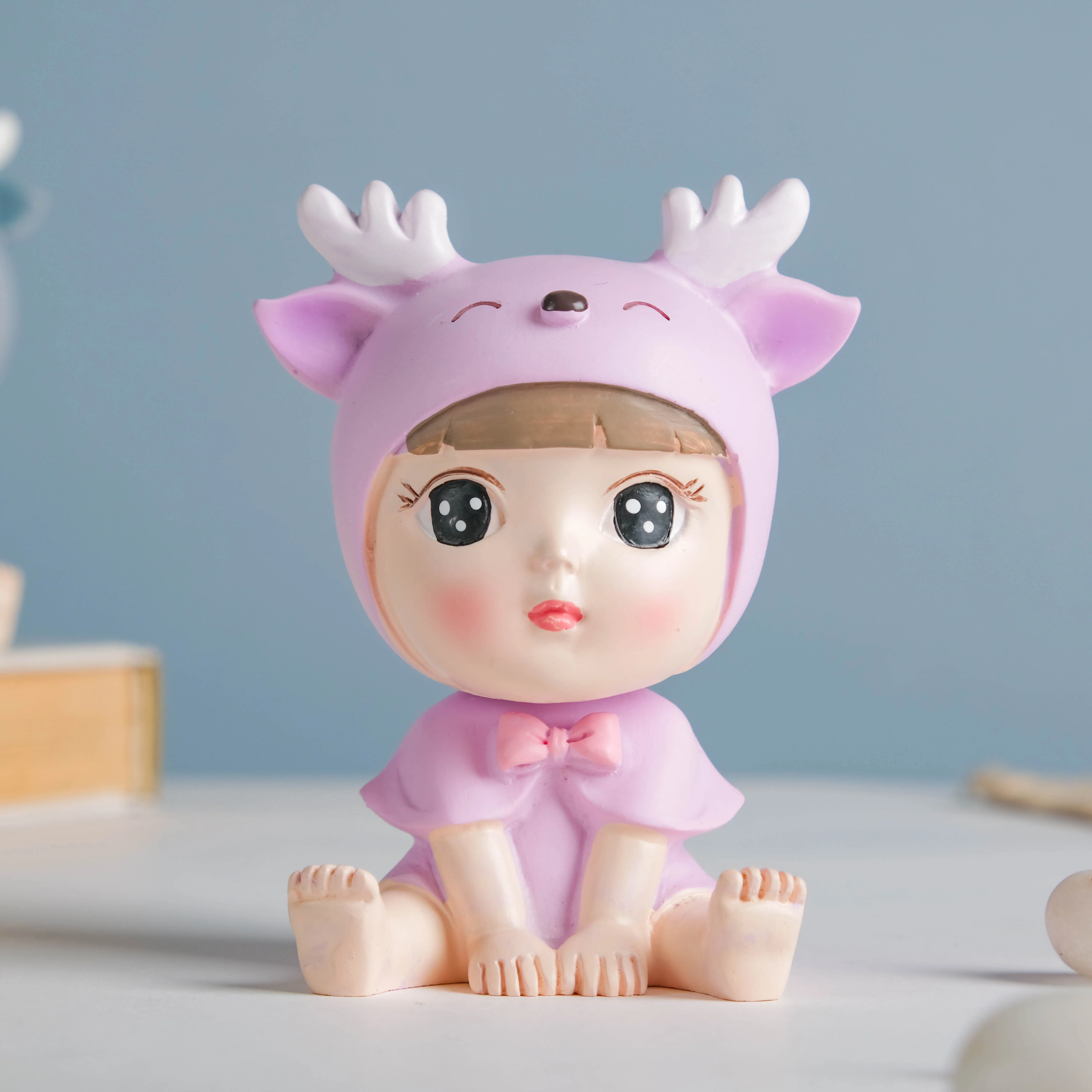 Toddler Girl With Deer Hat Showpiece - Image 6
