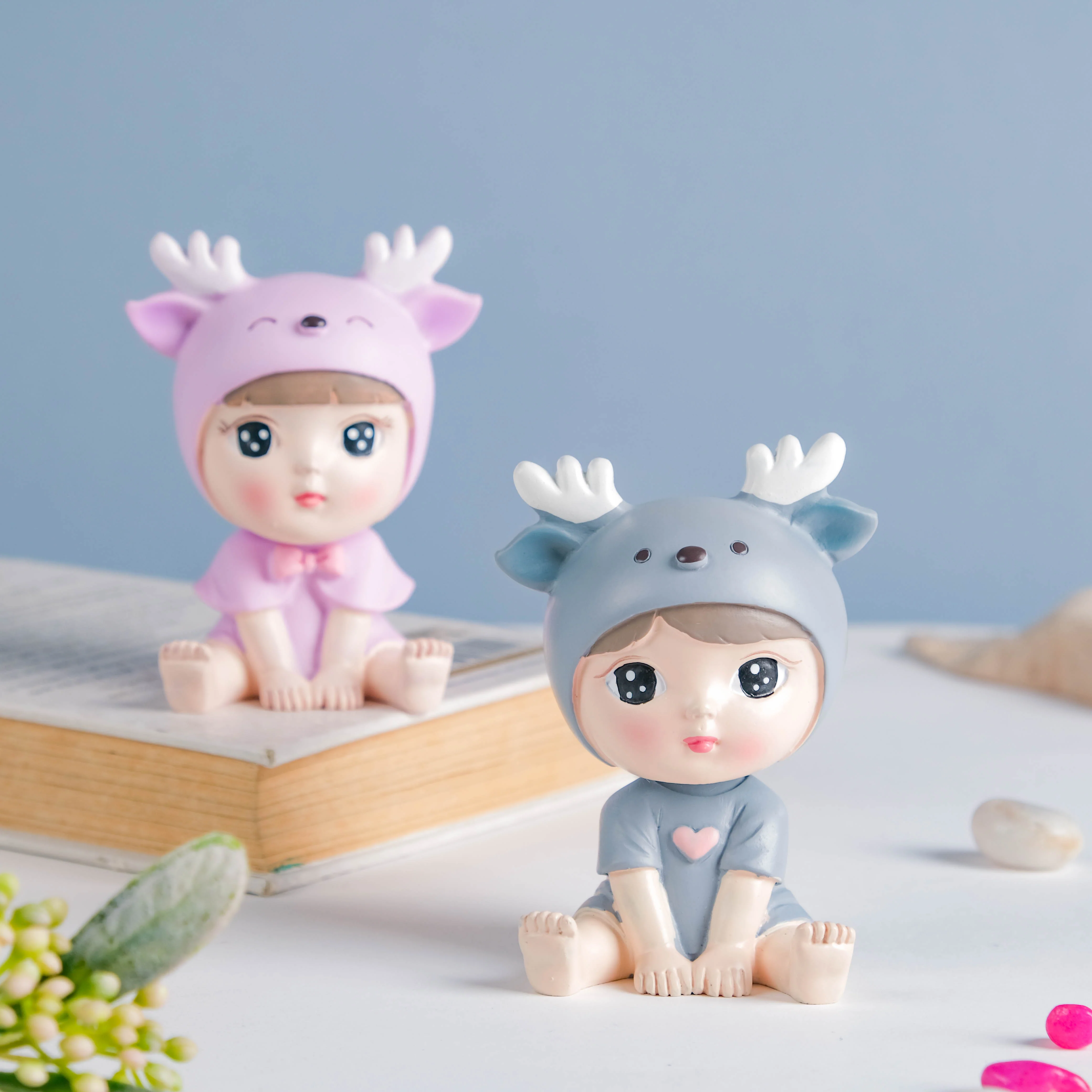 Toddler Girl With Deer Hat Showpiece - Image 8