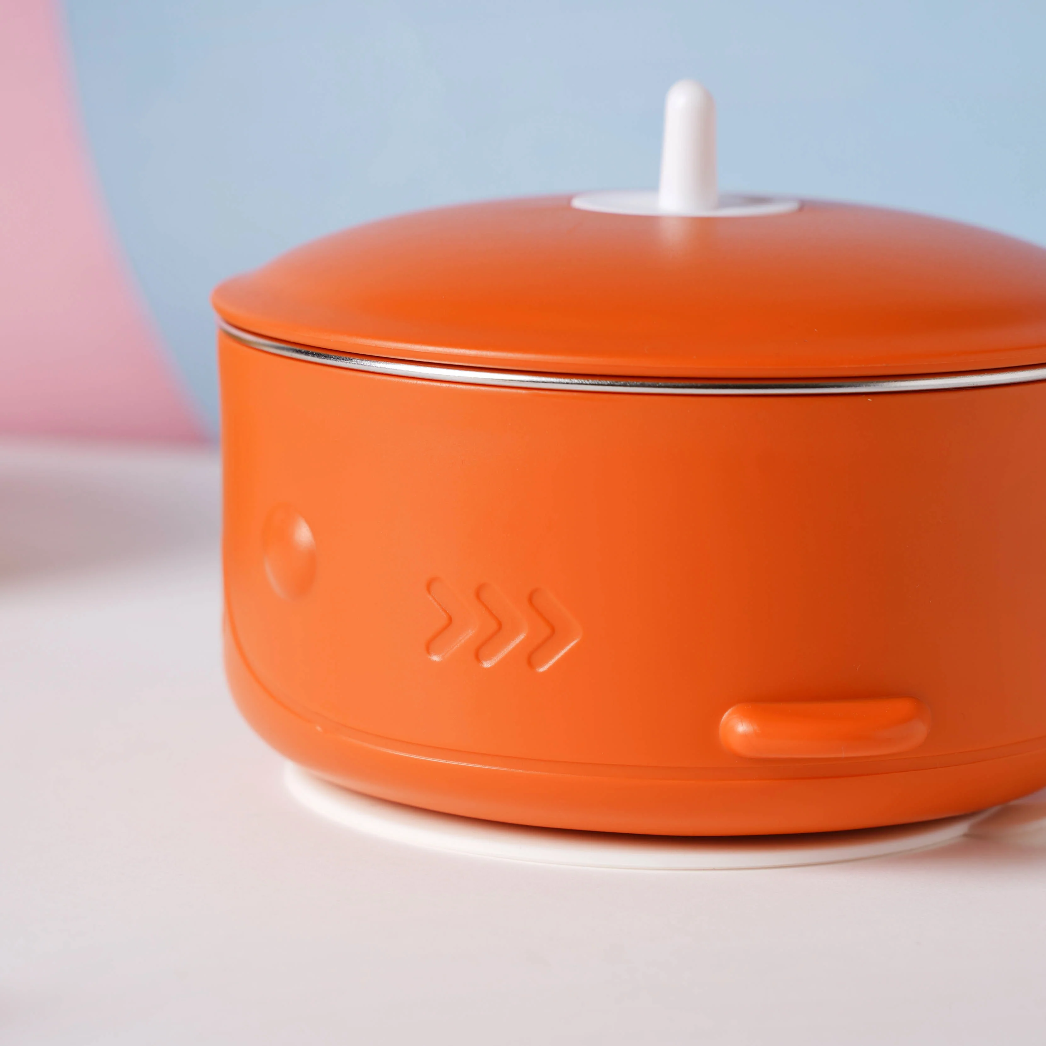 Whale Double Walled Anti-Slip Feeding Bowl Orange 400 ml - Image 13