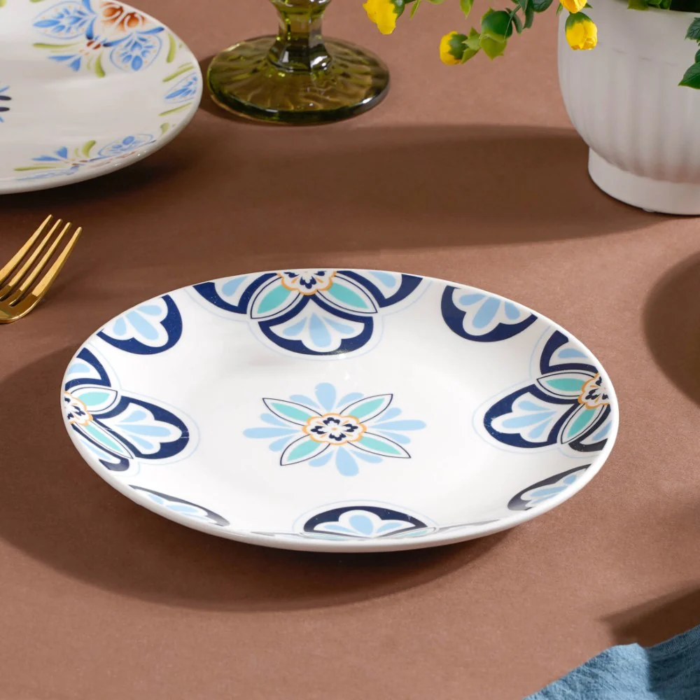 Traditional Flower Design Plate 8 Inch - Image 6
