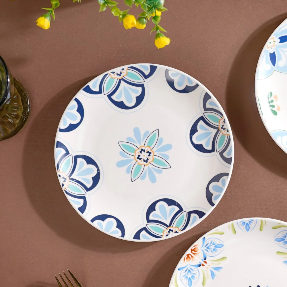Traditional Flower Design Plate 8 Inch - Image 7