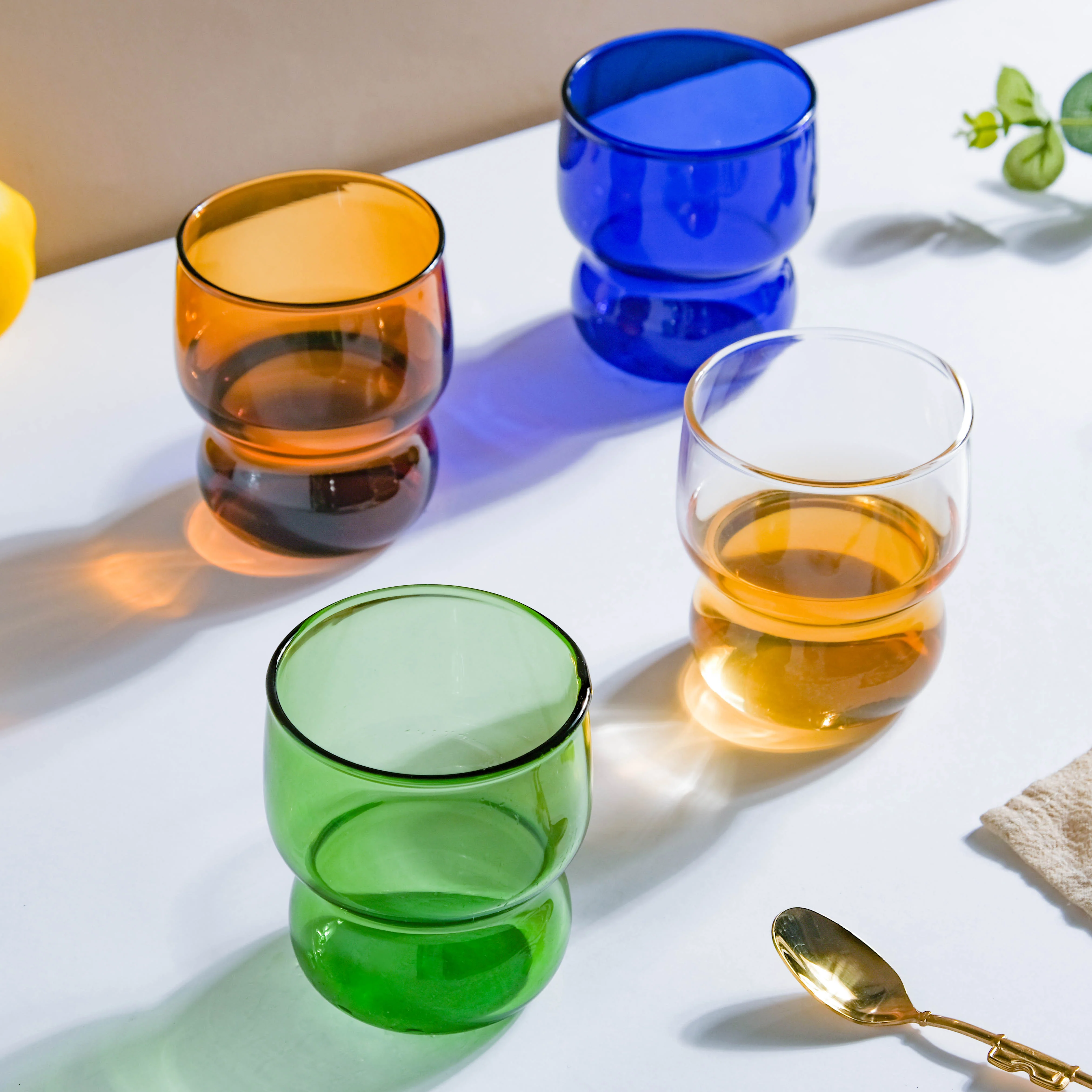 Transparent Borosilicate Glass Tumbler Amber - Image 12