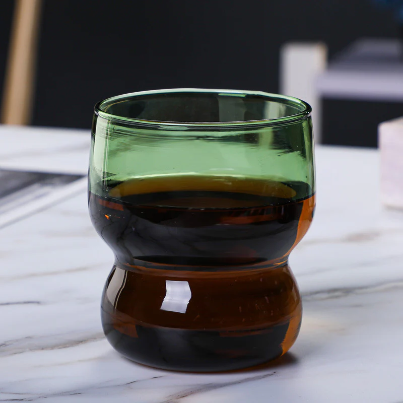 Transparent Borosilicate Glass Tumbler Green - Image 7