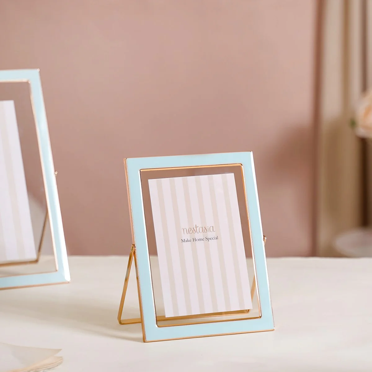 Transparent Photo Frame Baby Blue Set Of 3 - Image 4