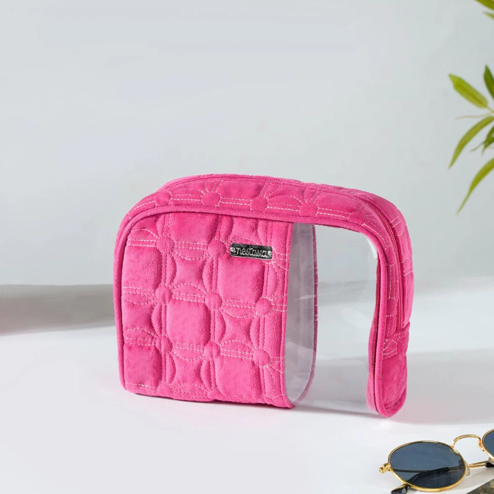 Travel Bag & Pouch Set Of 4 Pink - Image 14