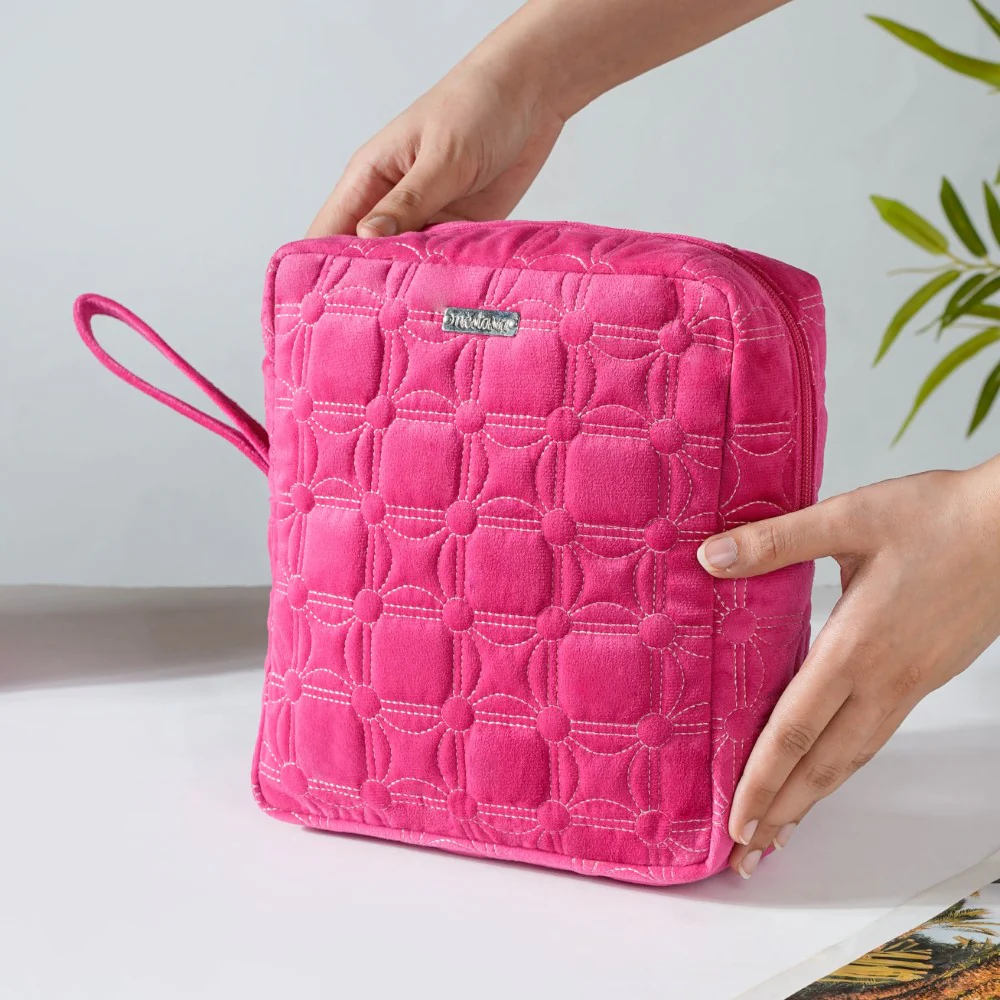 Travel Bag & Pouch Set Of 4 Pink - Image 5