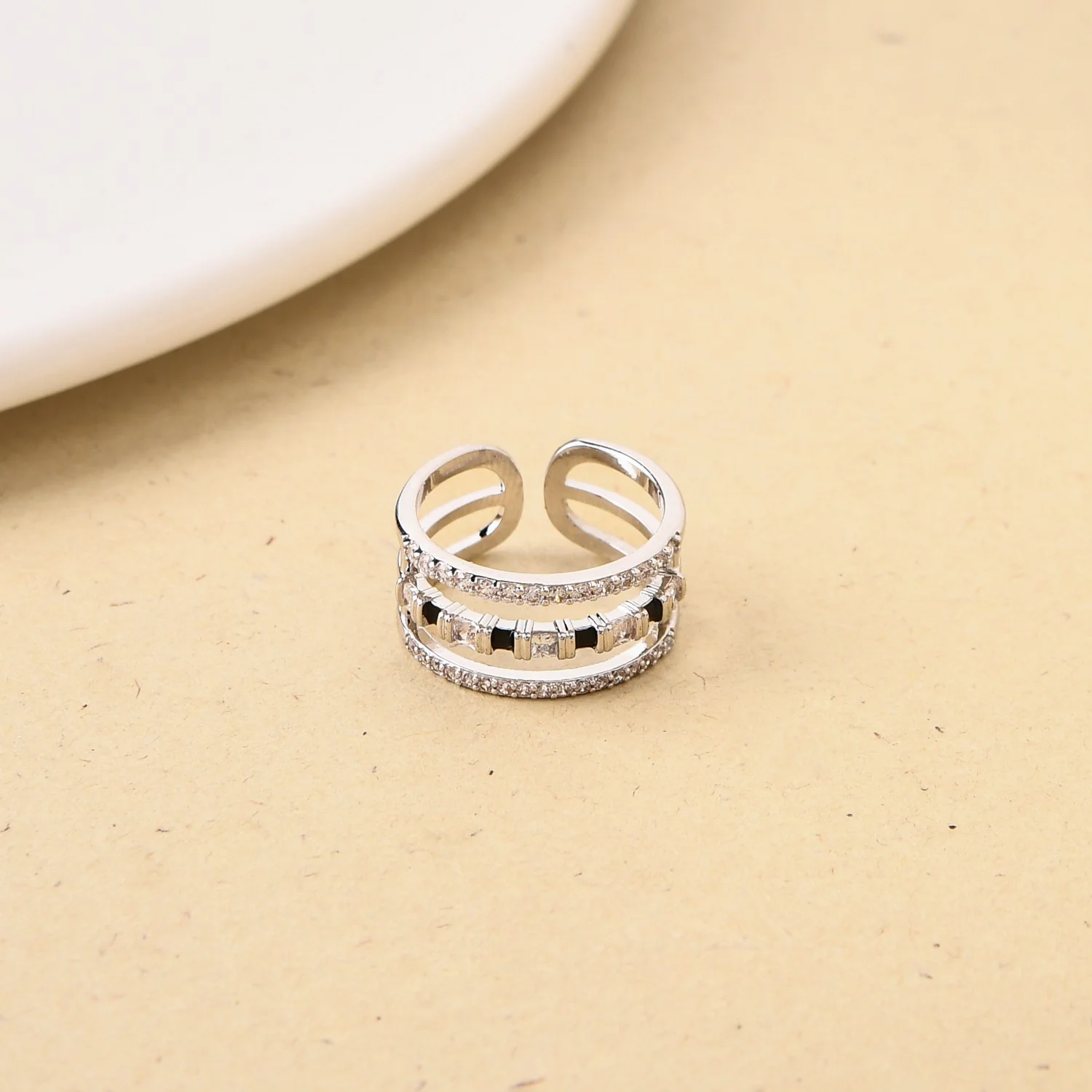 Trio Delight Silver Ring - Image 5