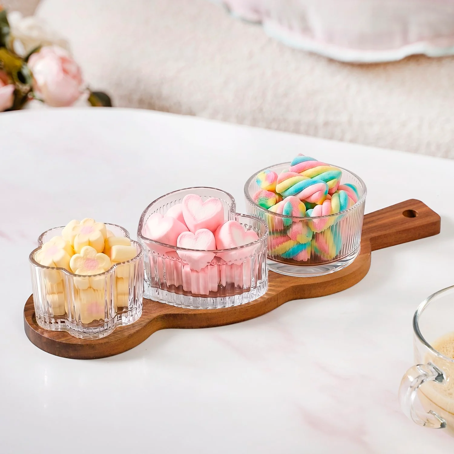 Triple Treat Platter With Bowl Set Of 4 - Image 3