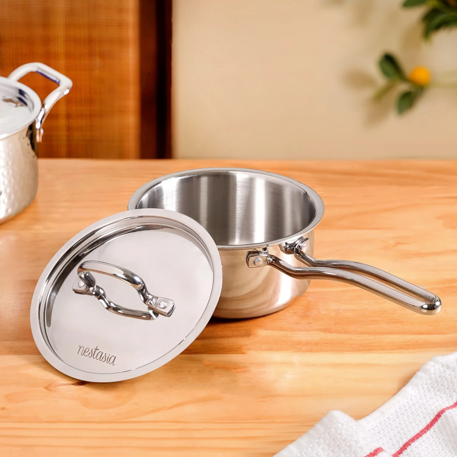 Triply Stainless Steel Set With Saucepan And Kadai - Image 6