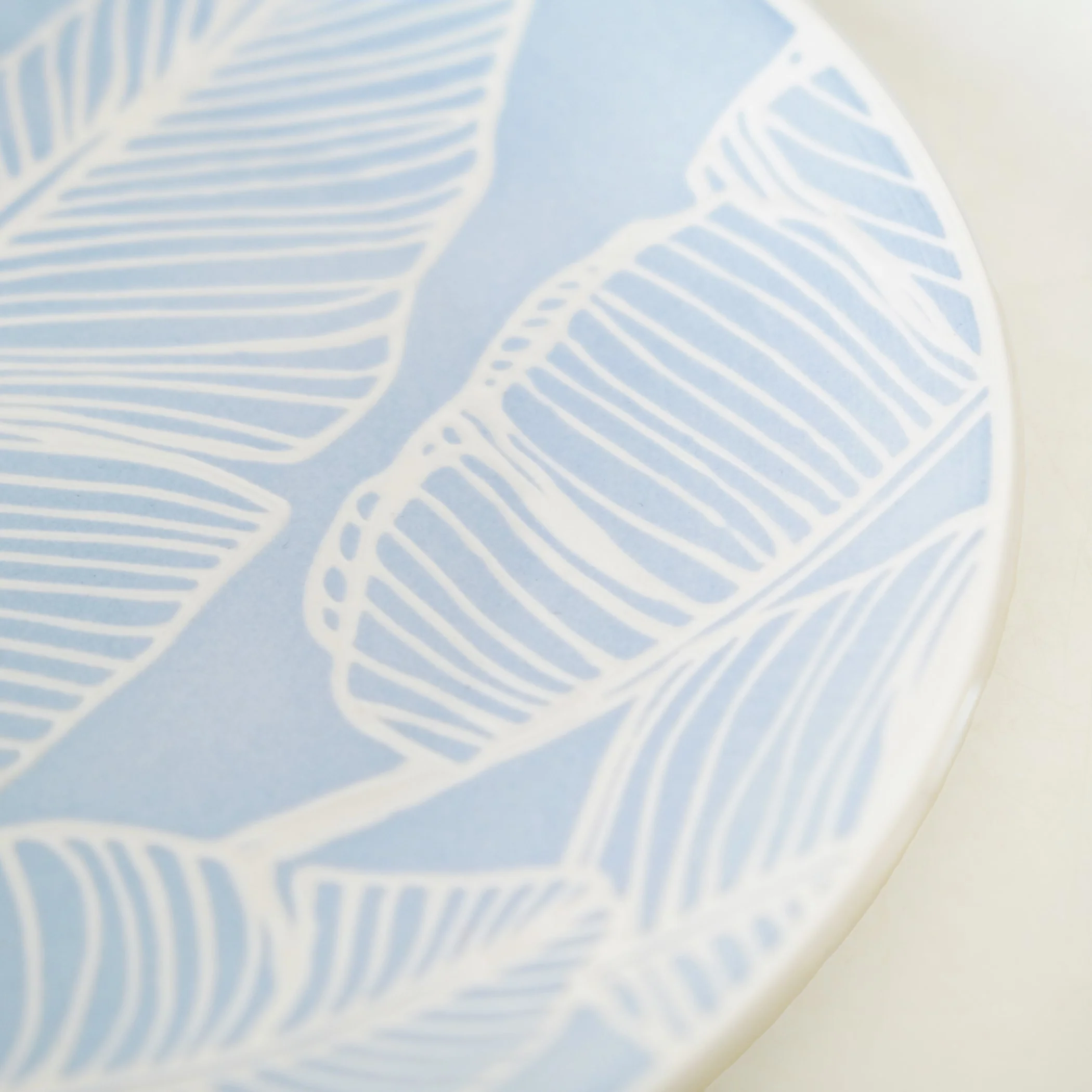 Tropica Baby Blue Printed Ceramic Dinner Plate Set Of 4 10 Inch - Image 7