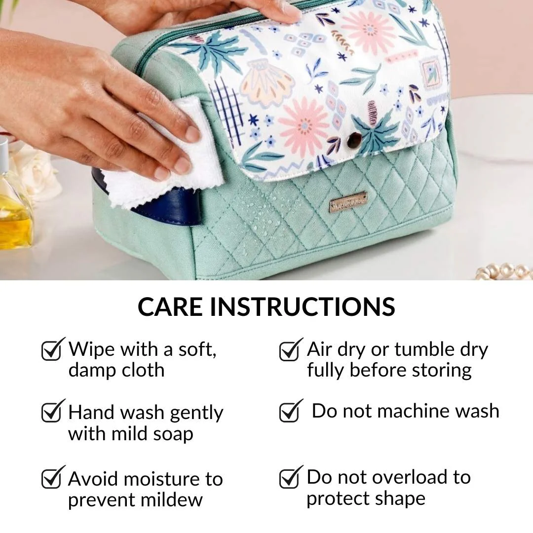 Tropical Mint Cosmetic Pouch - Image 8
