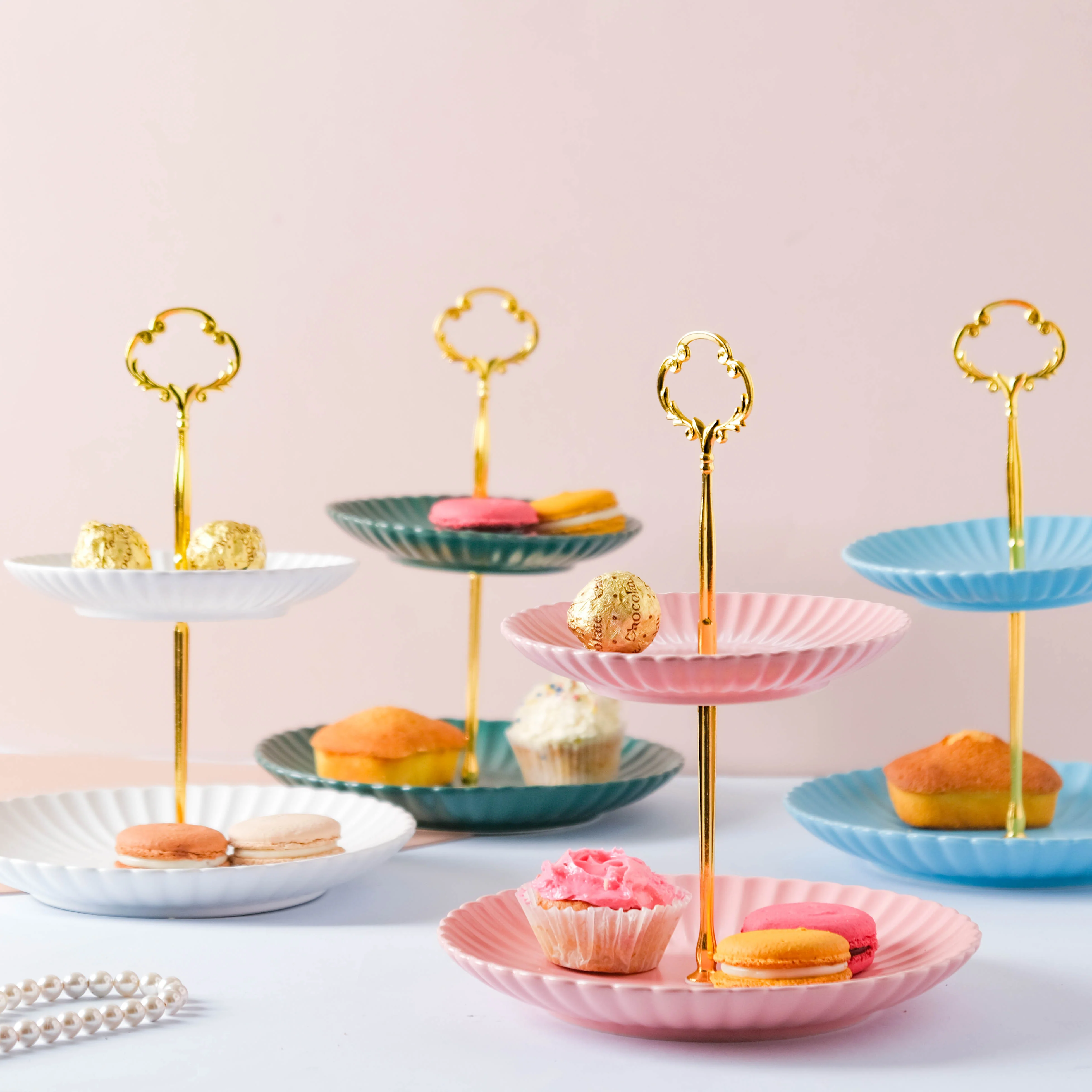 True Blue 2-tier Cupcake Stand - Image 9