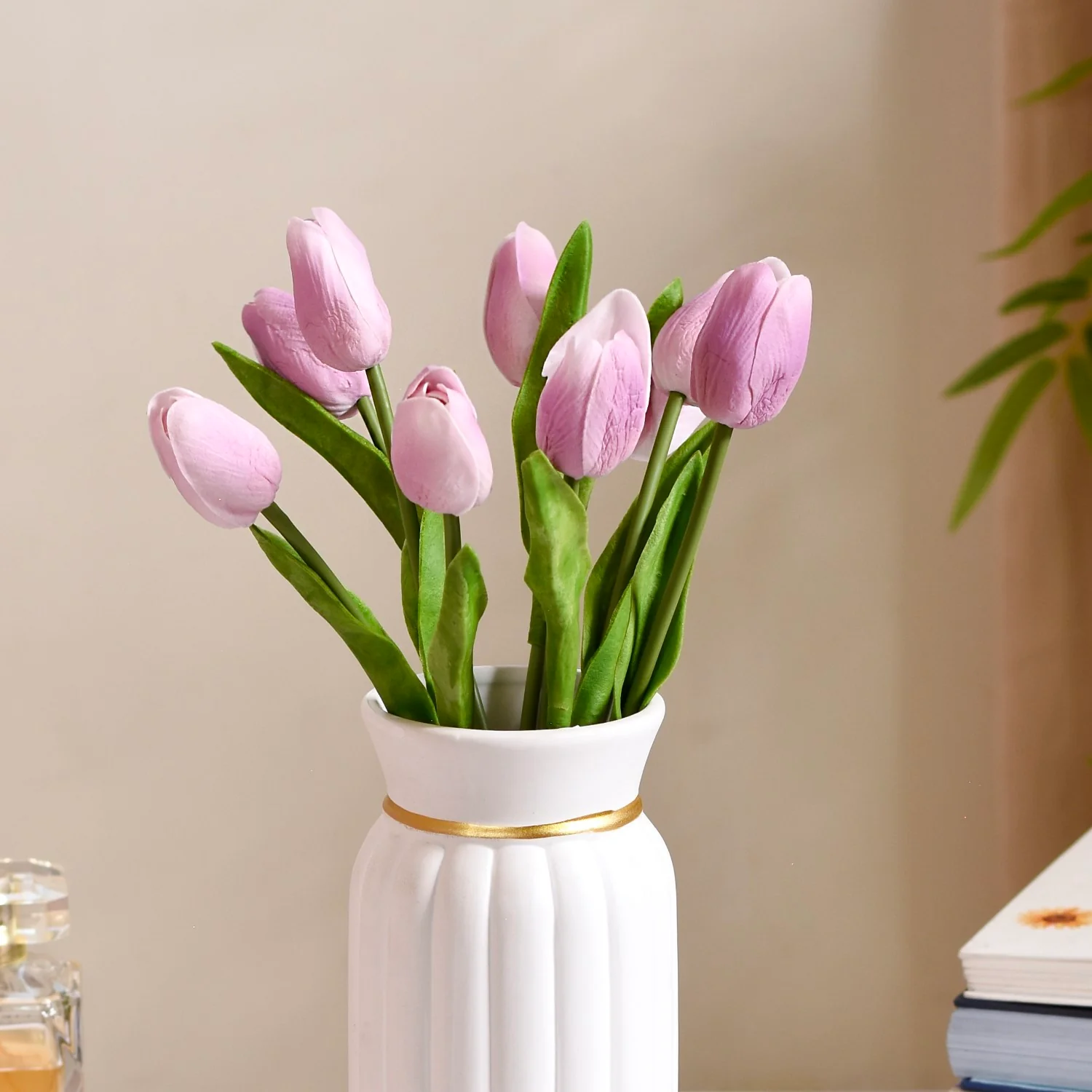 Tulip Flower Purple Set Of 9 - Image 3