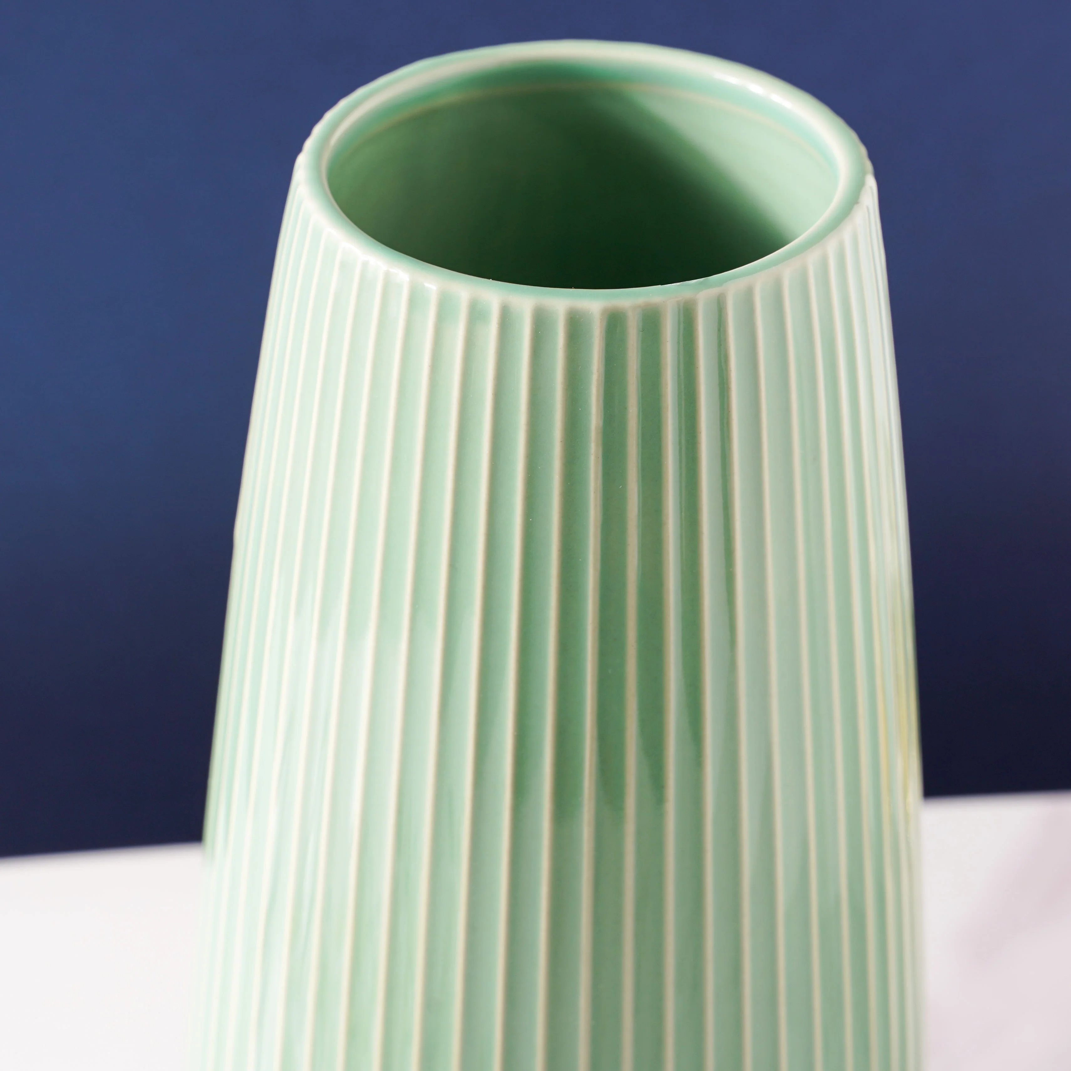 Turquoise Flower Vase - Image 3