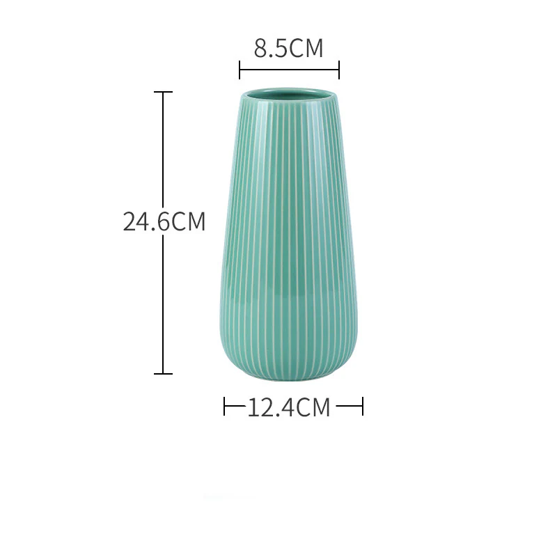 Turquoise Flower Vase - Image 5