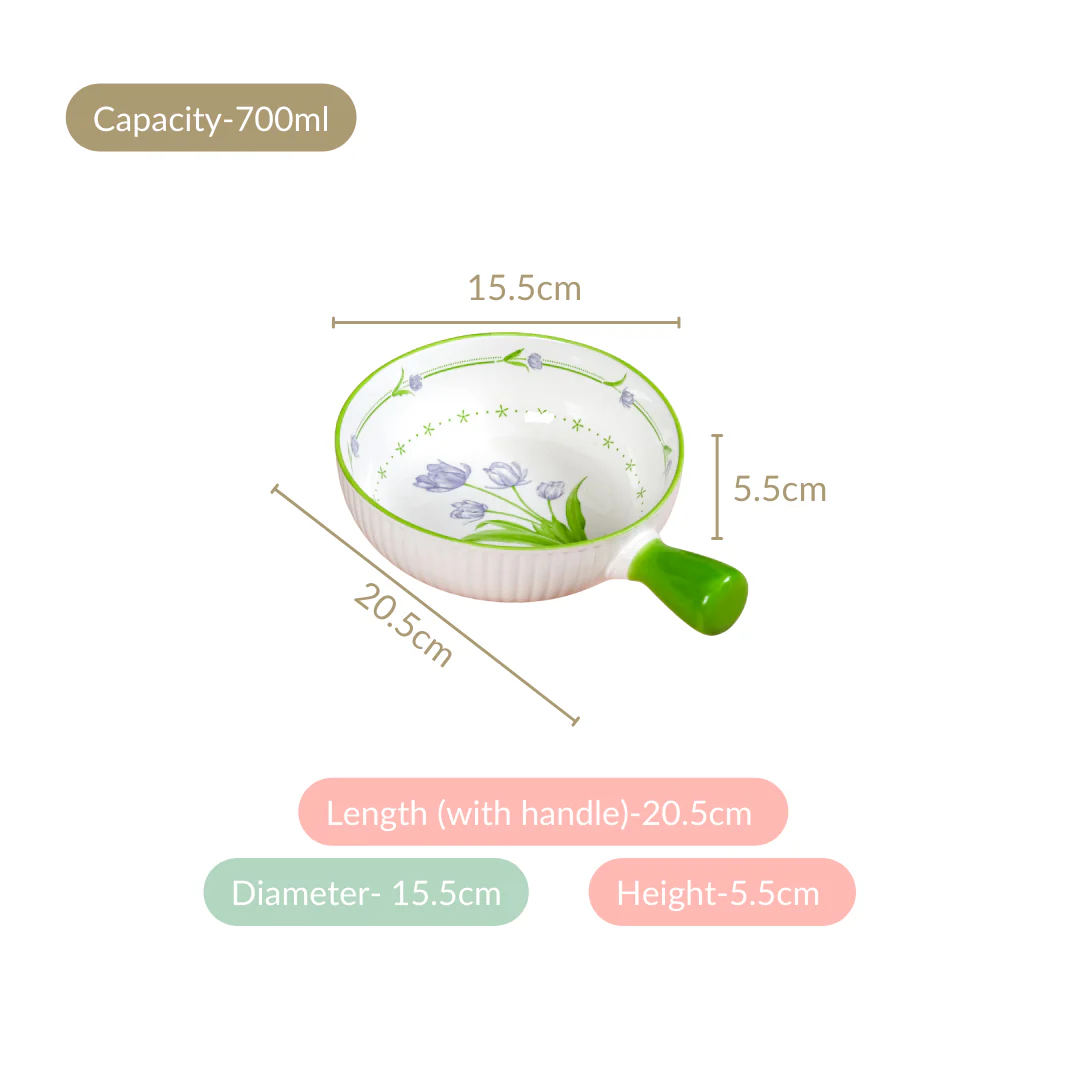 Tuscany Bowl With Handle 700ml - Image 4