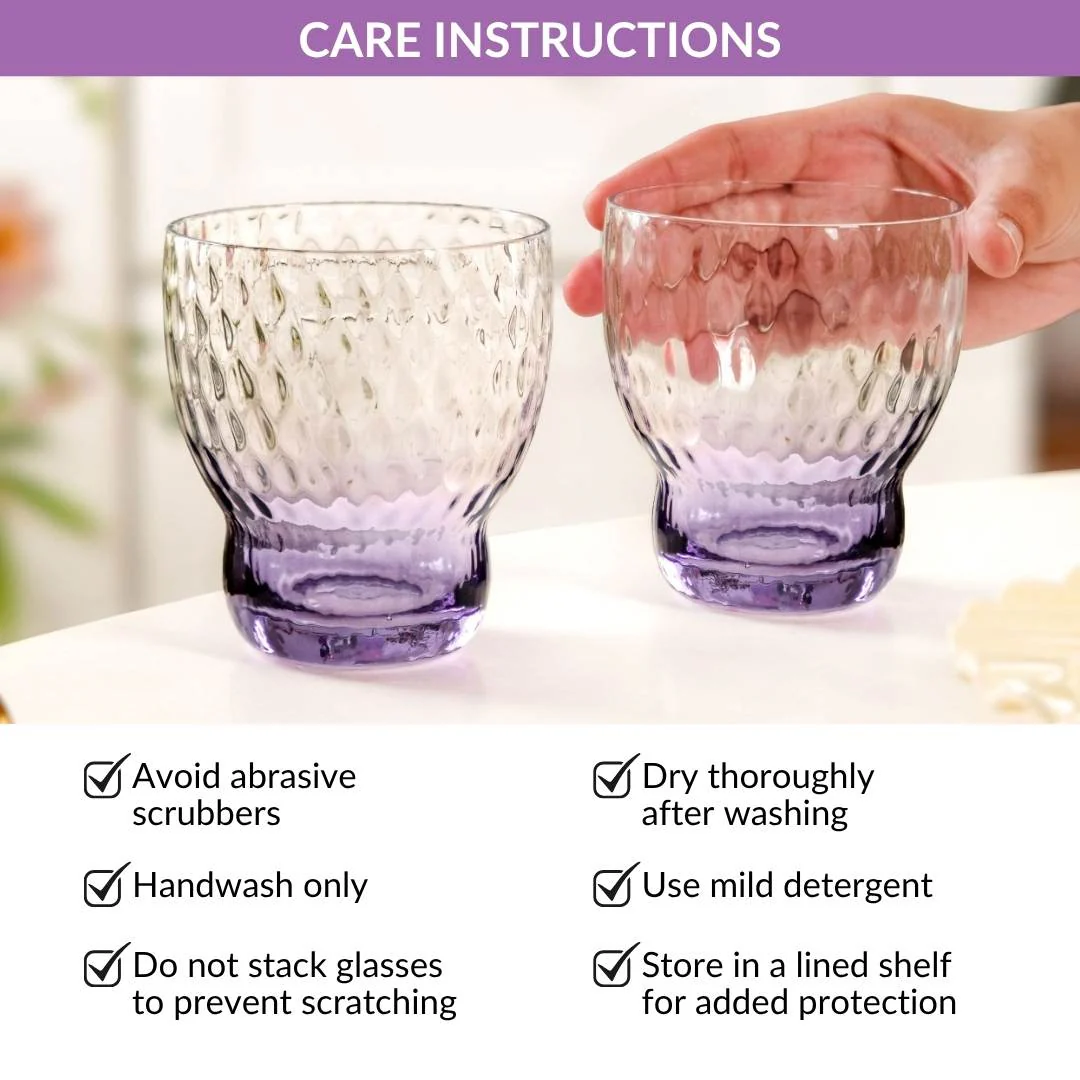 Twilight Embossed Glass Tumbler Set Of 2 360ml - Image 8
