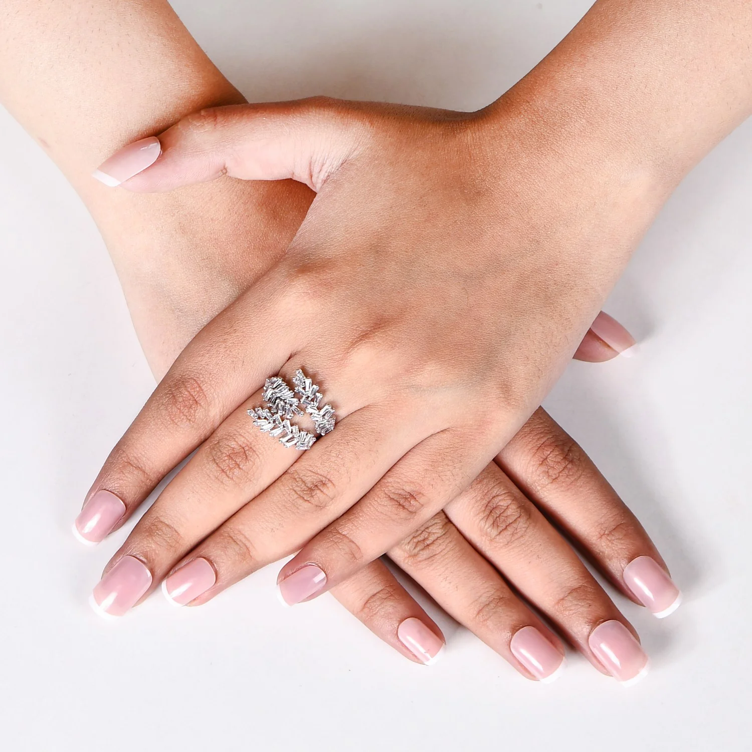 Twilight Wreath Baguette Ring - Image 2