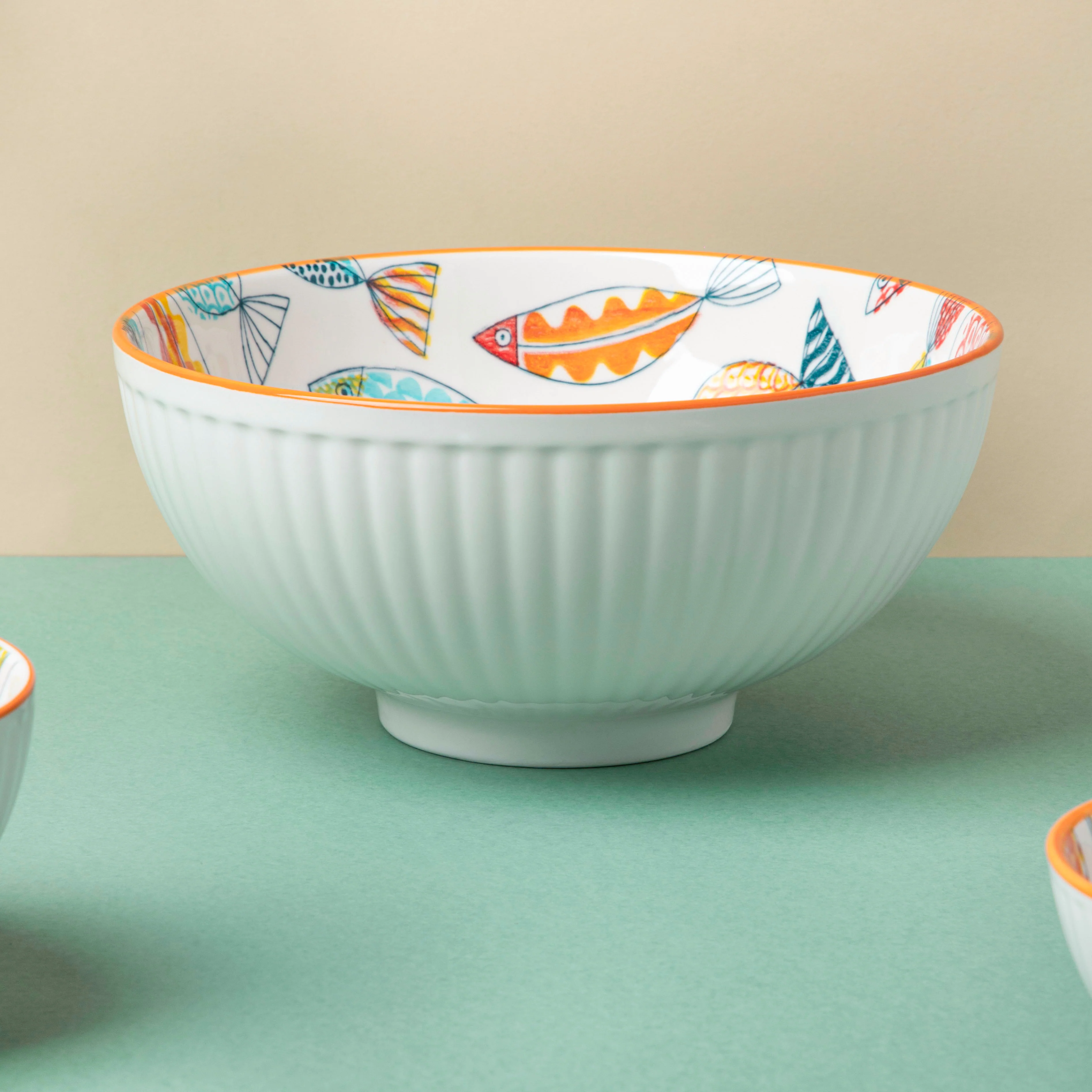 Ukiyo Ceramic Serving Bowl 8 inch - Image 5