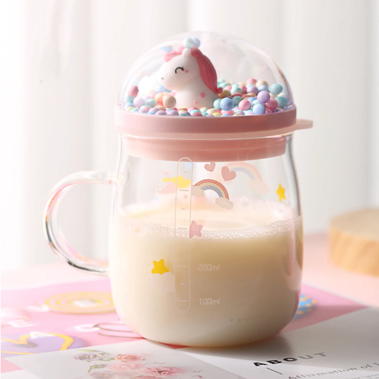 Unicorn Glass Cup - Image 3