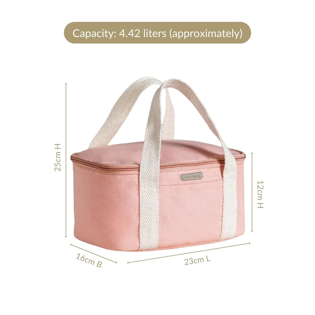 Urban Daily Insulated Lunch Bag In Peach - Image 4