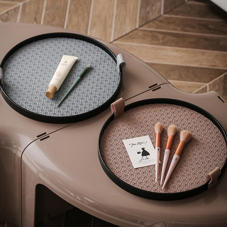 Urban Weave Multipurpose Round Tray Grey - Image 9