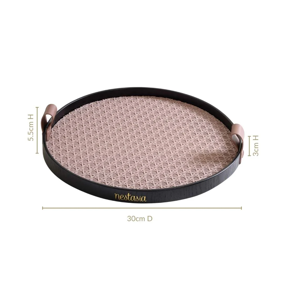 Urban Weave Multipurpose Round Tray Taupe - Image 4