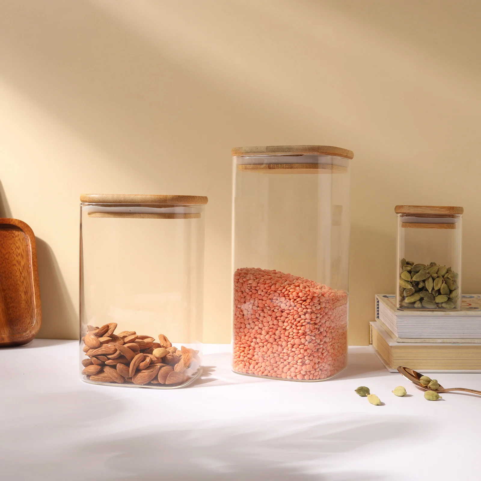 Vacuum Seal Glass Jar Set of 3 - Image 4