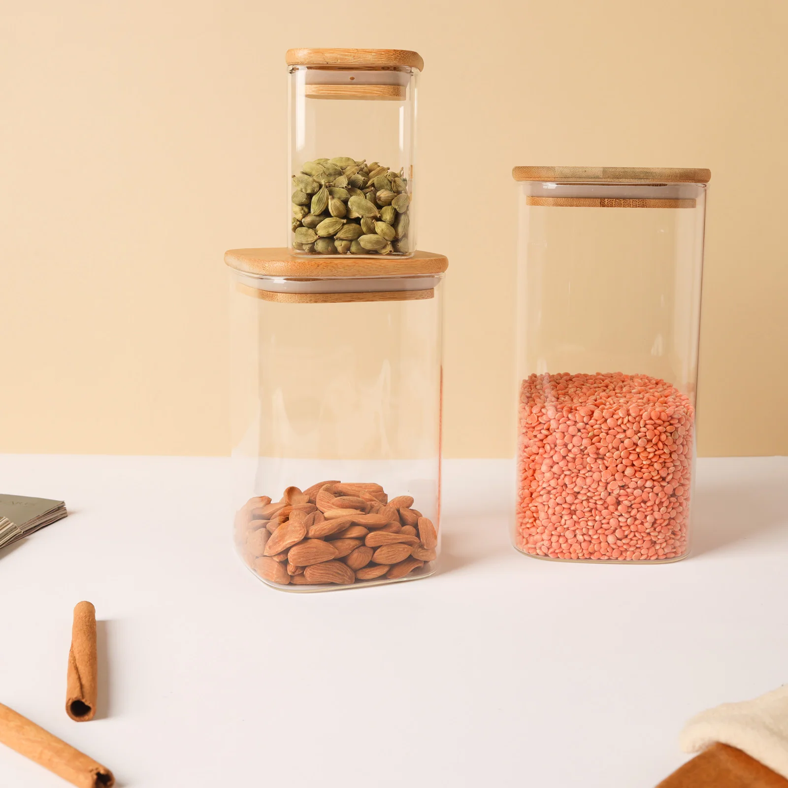 Vacuum Seal Glass Jar Set of 3 - Image 7