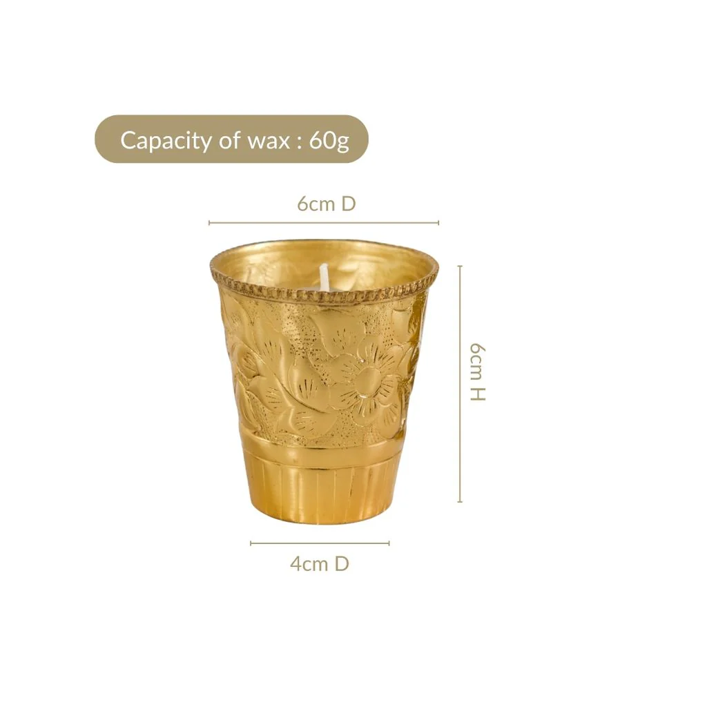 Vanilla Fragrance Candle Jar Set Of 3 In Gift Box - Image 4