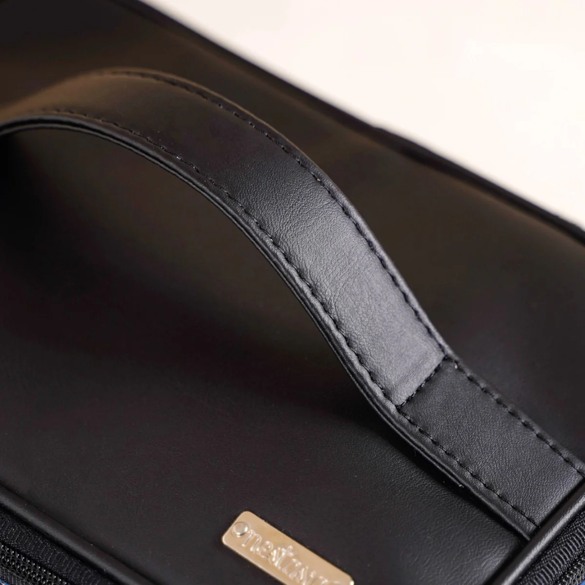 Vegan Leather Makeup Organizer Black - Image 10