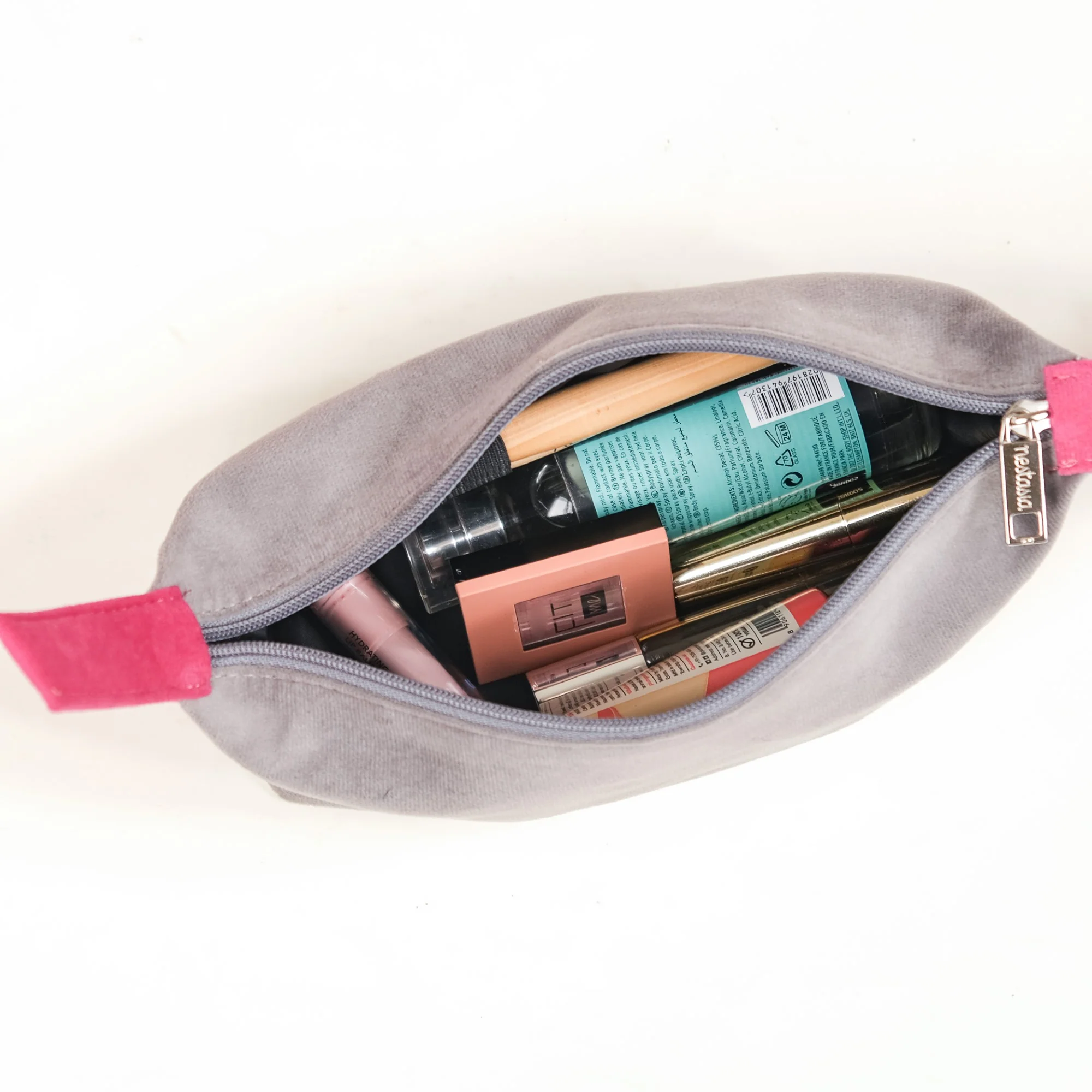 Velvet Makeup Organizer With Bow Handle Set Of 2 - Image 8
