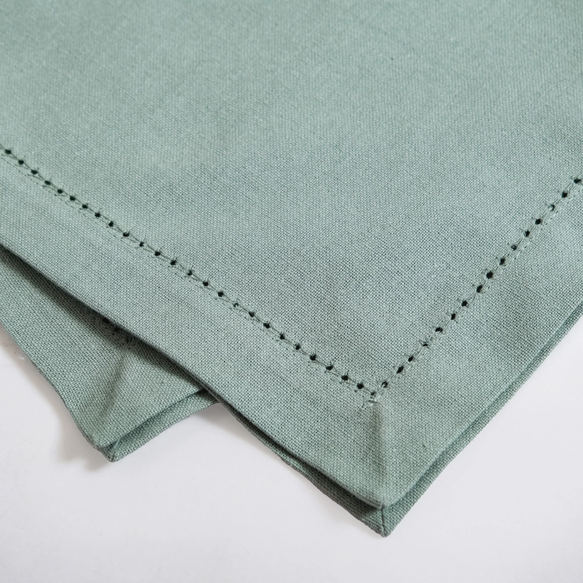 Ventosa Cotton Table Mat And Napkin Set Of 12 In Teal - Image 8