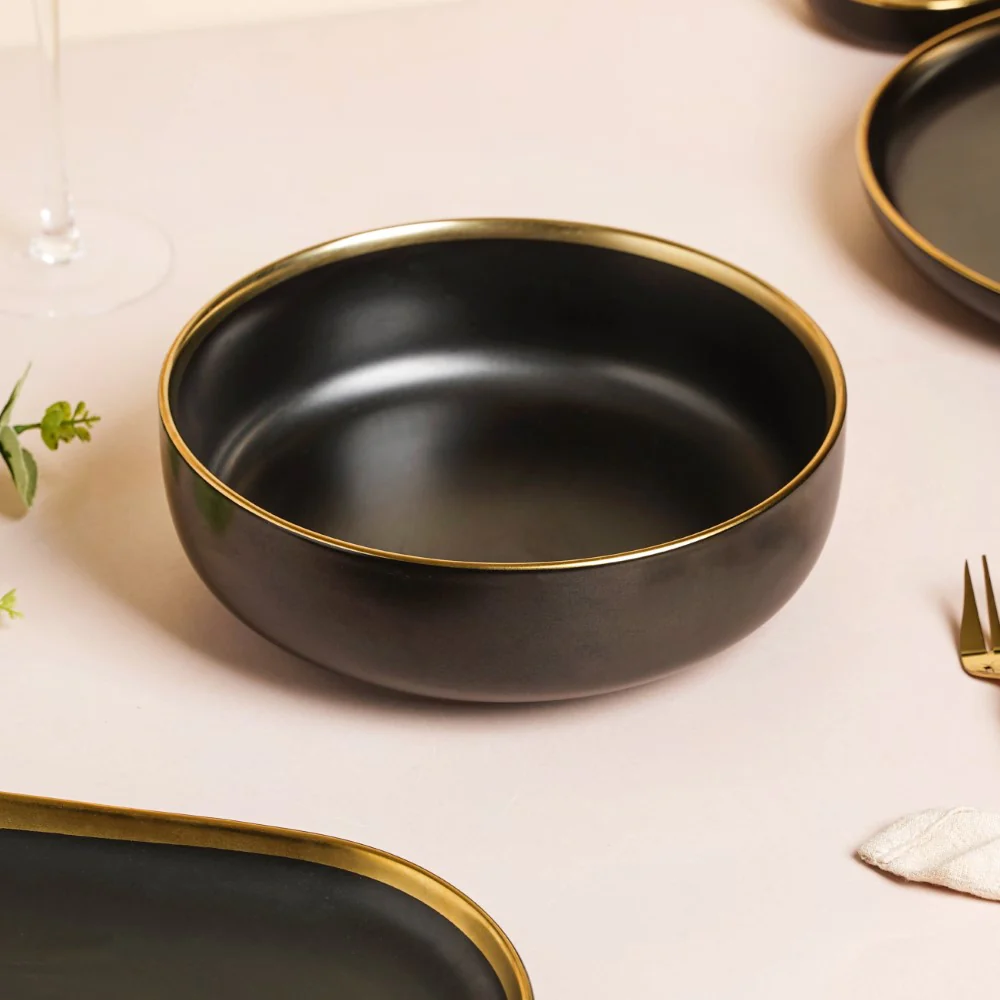 VERA Black 27 Piece Dinner Set For 6 - Image 8