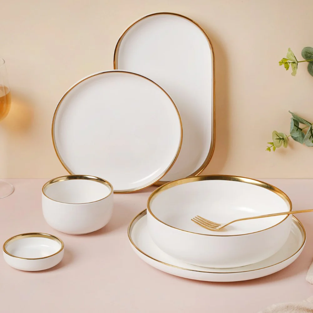 VERA White 27 Piece Dinnerware For 6 - Image 3