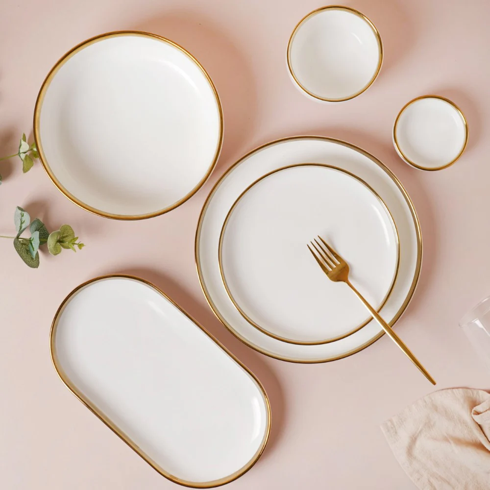 VERA White 27 Piece Dinnerware For 6 - Image 4