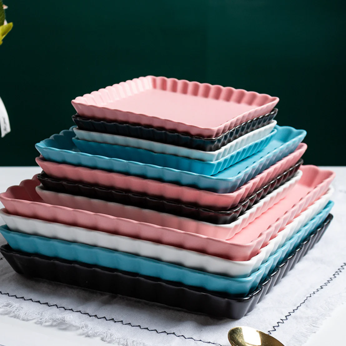 Very Berry Square Snack Dish 6 Inch - Image 9