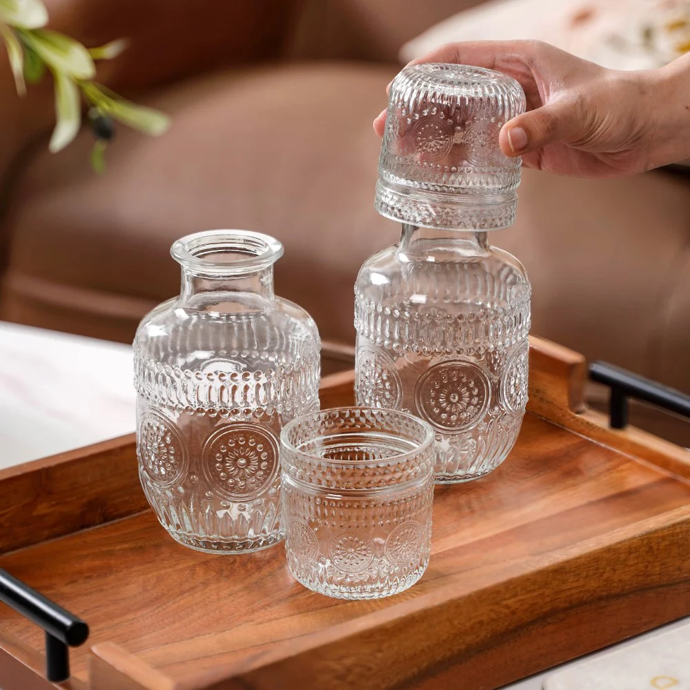 Vintage Bedside Carafe Gift Set Of 2 - Image 3