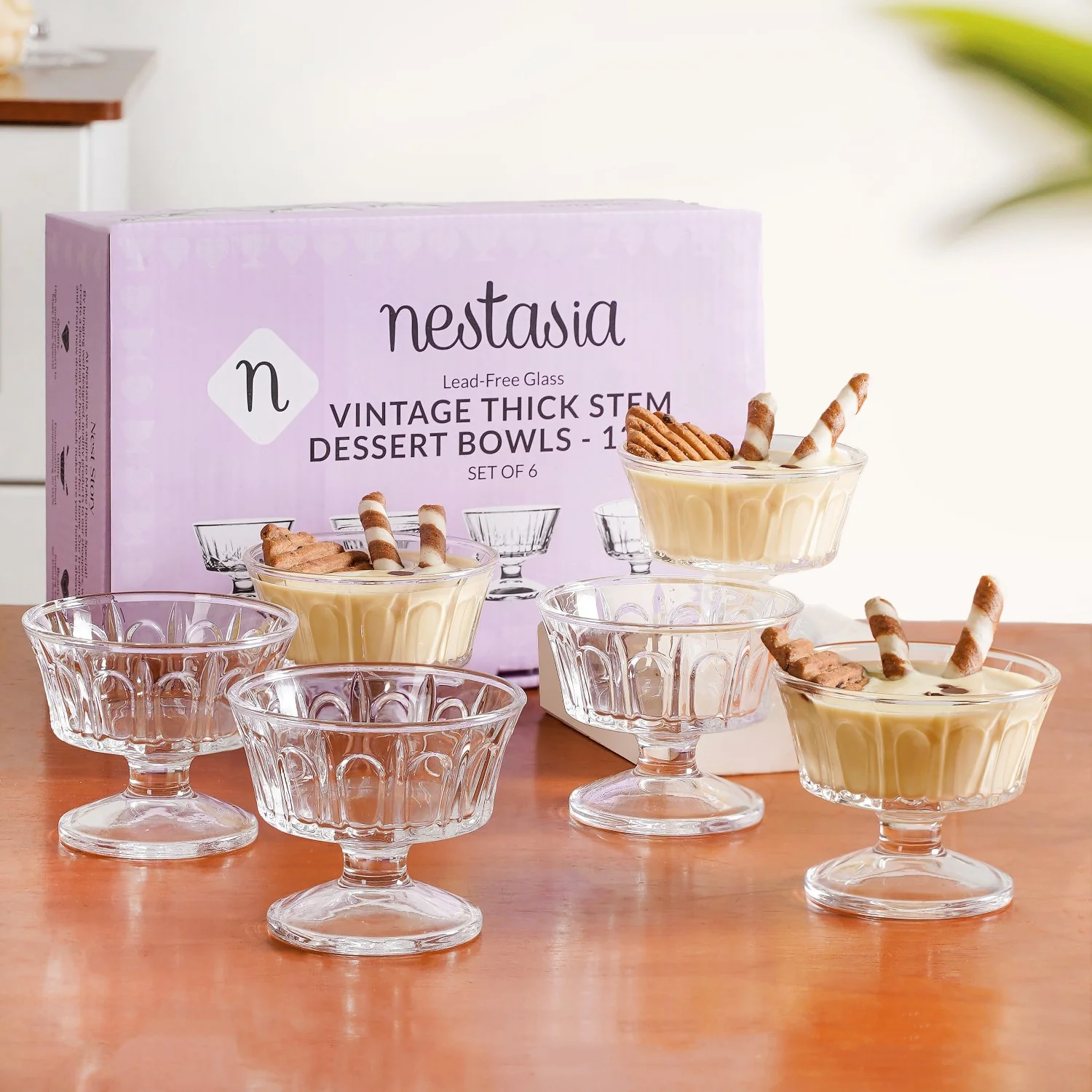 Vintage Dessert Glass Set Of 6 120ml - Image 2