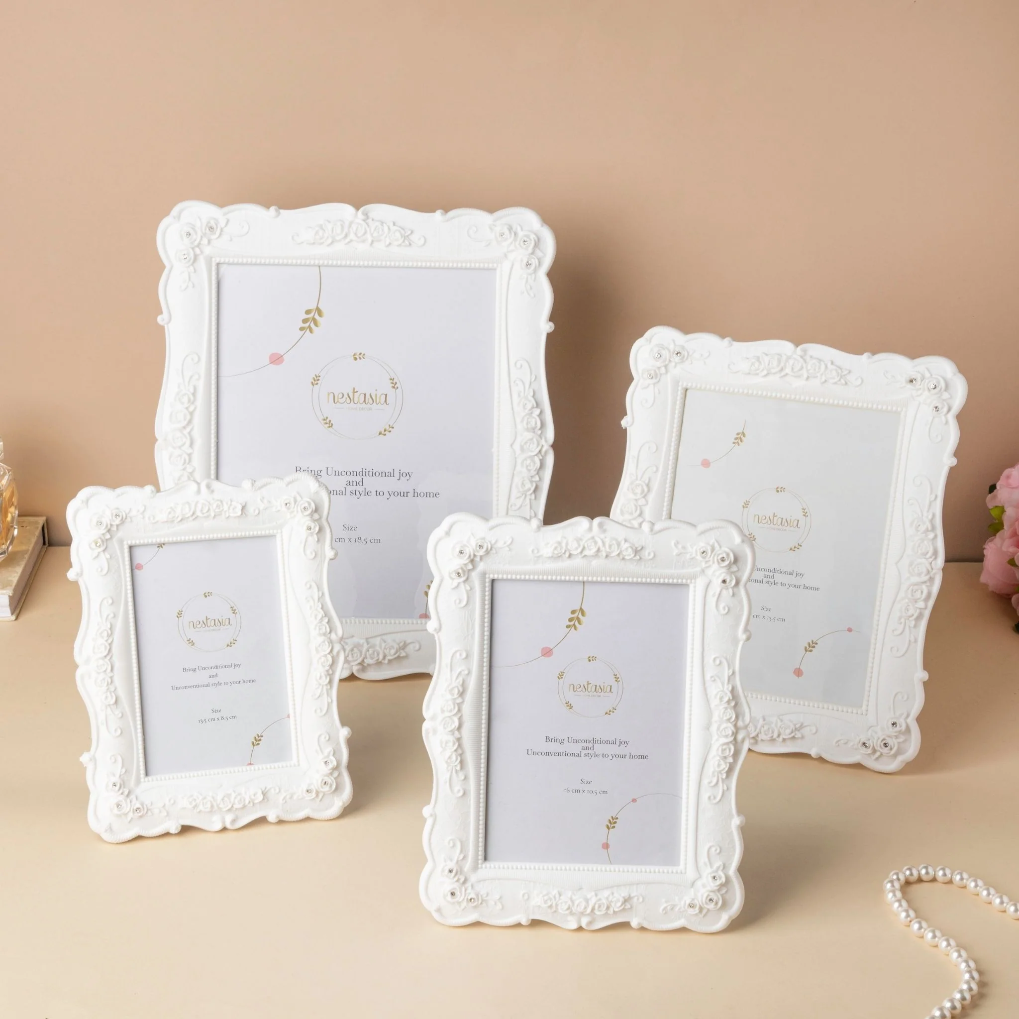 Vintage Flora Carved Photo Frame Large - Image 5