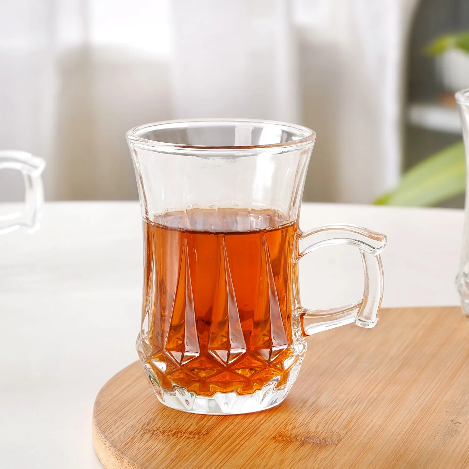 Vintage Glass Turkish Tea Cup Set Of 6 150ml - Image 5