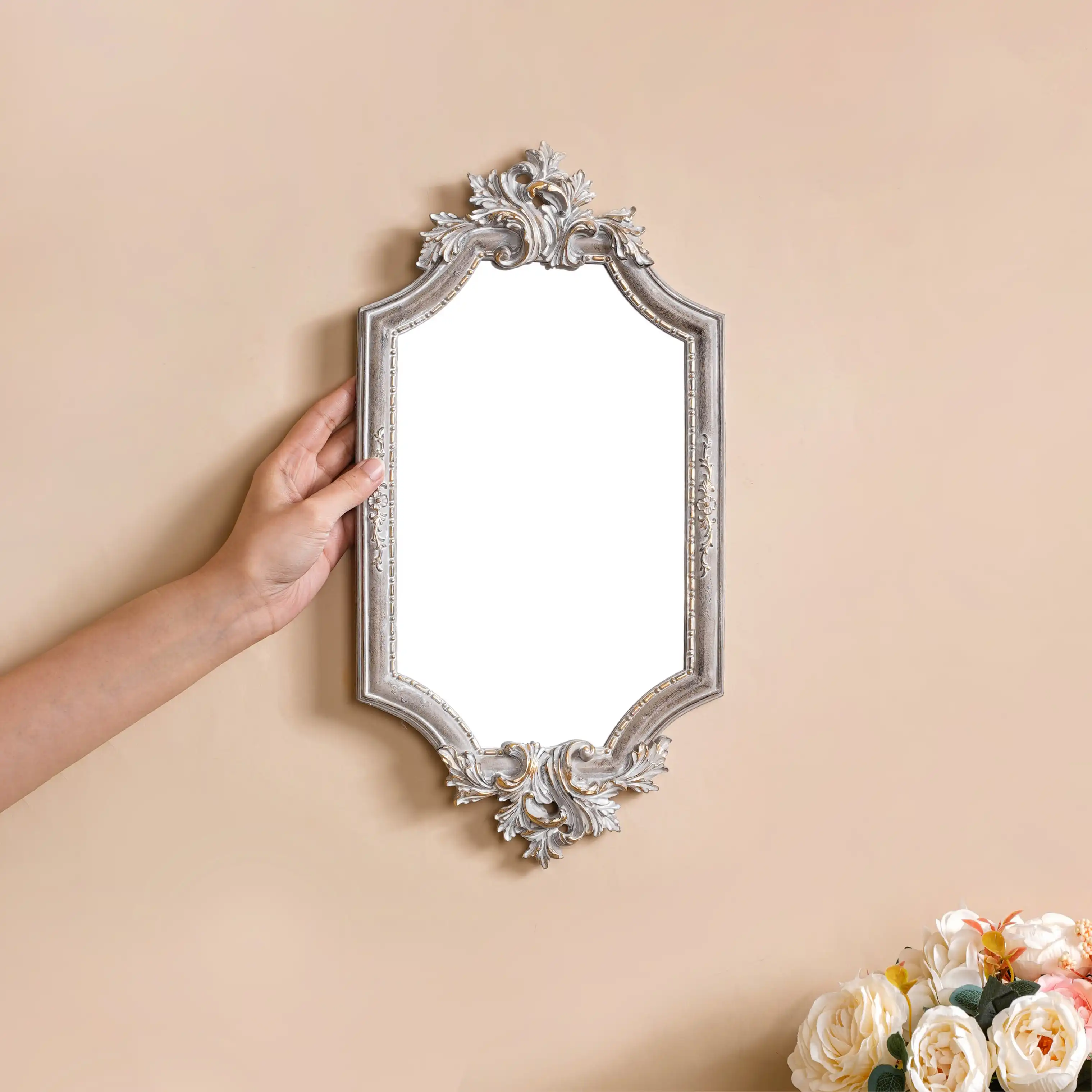Vintage Ornate Wall Mirror - Image 2