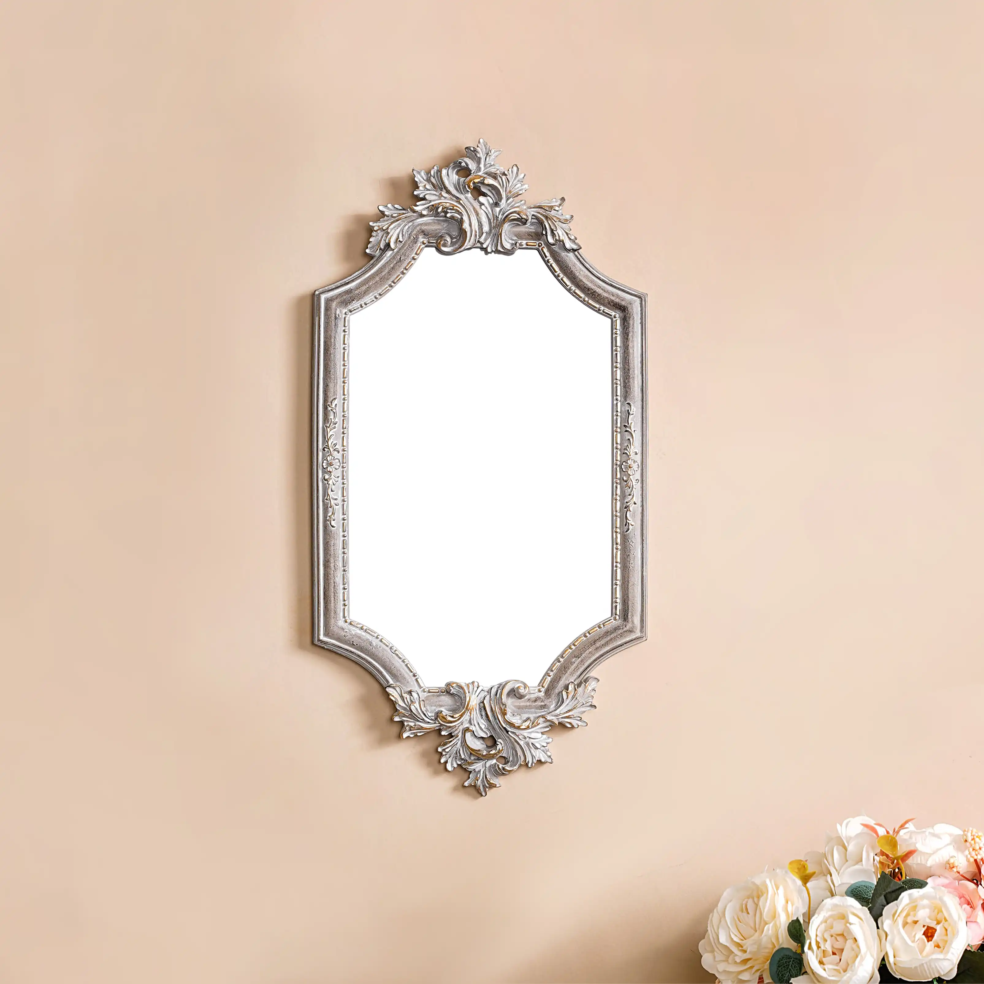 Vintage Ornate Wall Mirror - Image 8