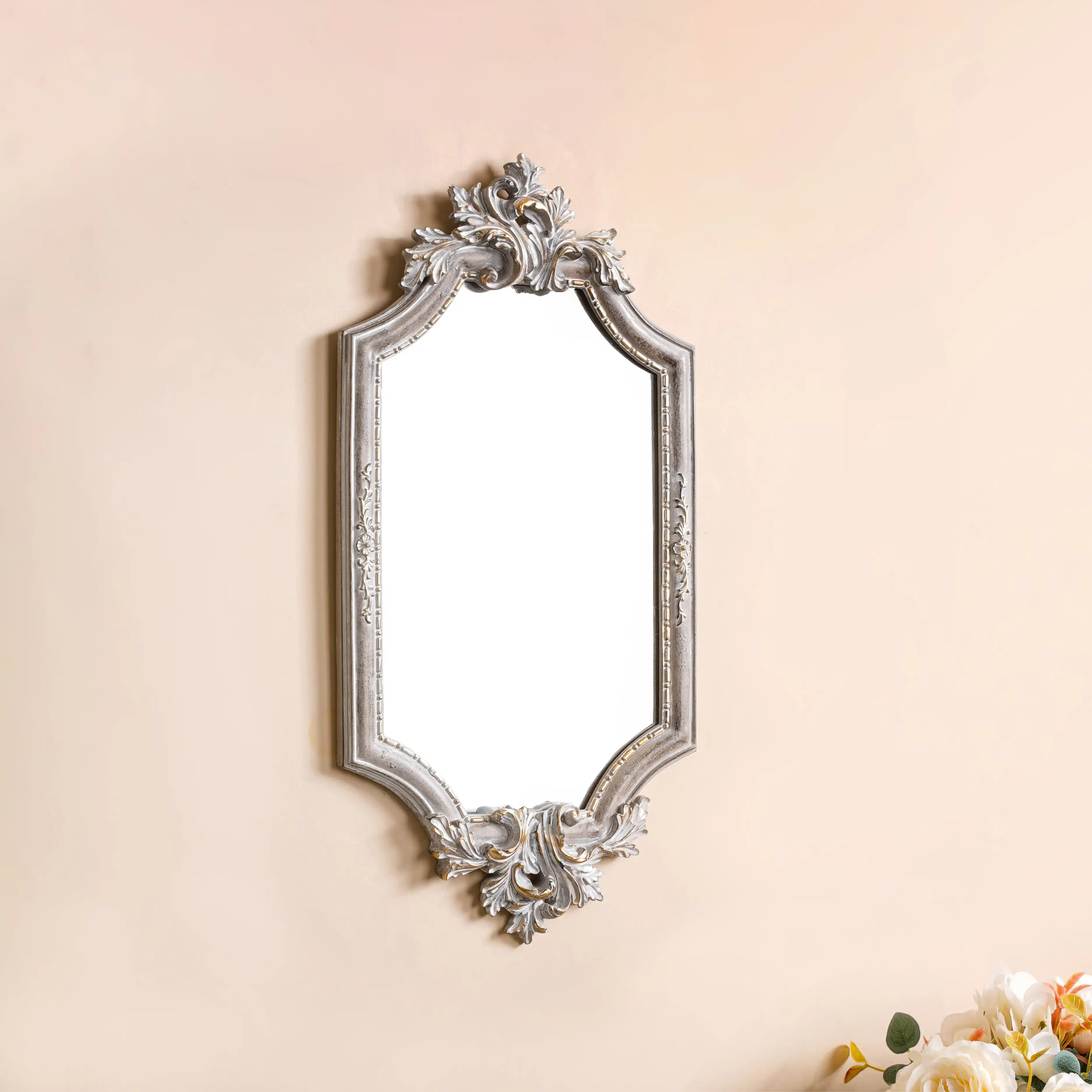 Vintage Ornate Wall Mirror - Image 9