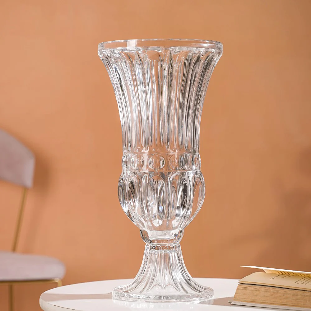 Vintage Pedestal Flower Vase 16 Inch - Image 7